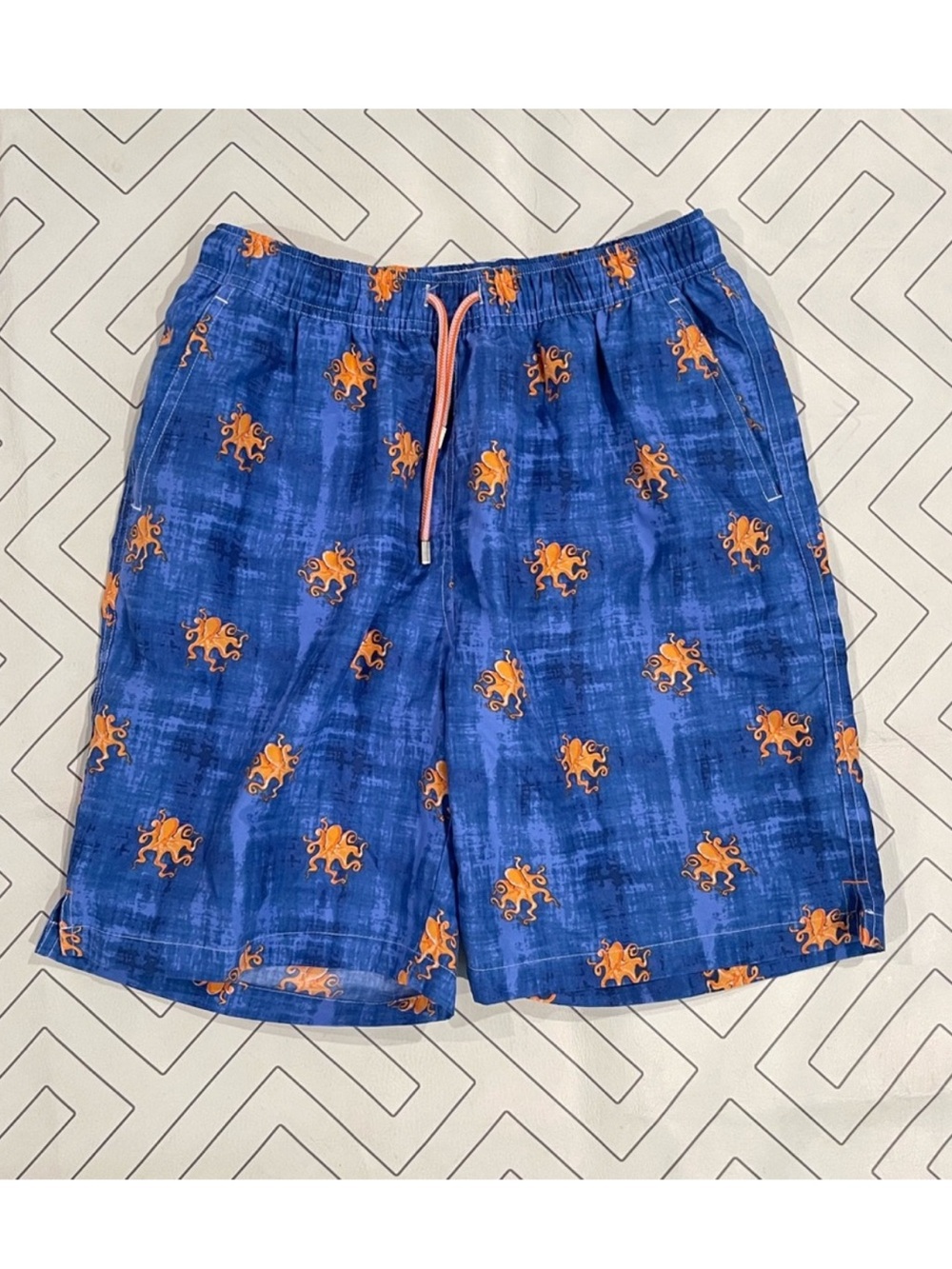 Peter Millar Boys Octopus theme Swim Trunks. Sz XL